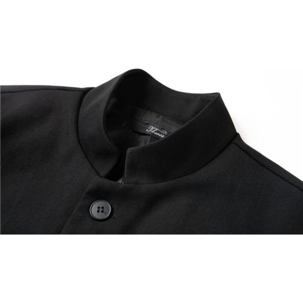 Mens  Suit Blazer Jackets Stand Collar Business Sport Coats - Picture 4 of 6